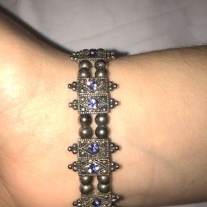 Antiqued look Silver watch